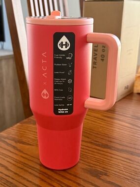Hydrojug ACTA 40 oz Peach Pop BNWT Traveler
